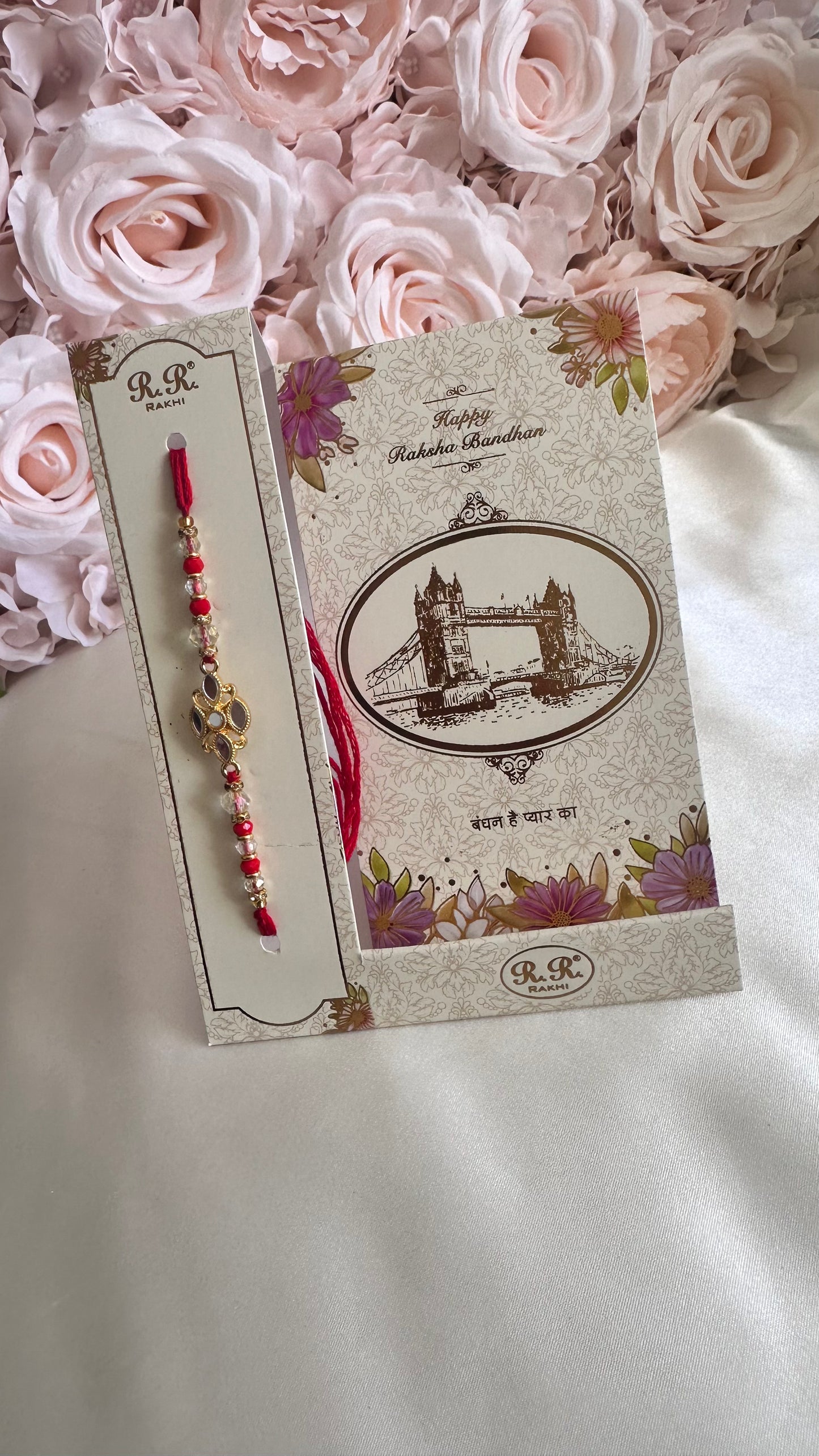 Mirror rakhi with card