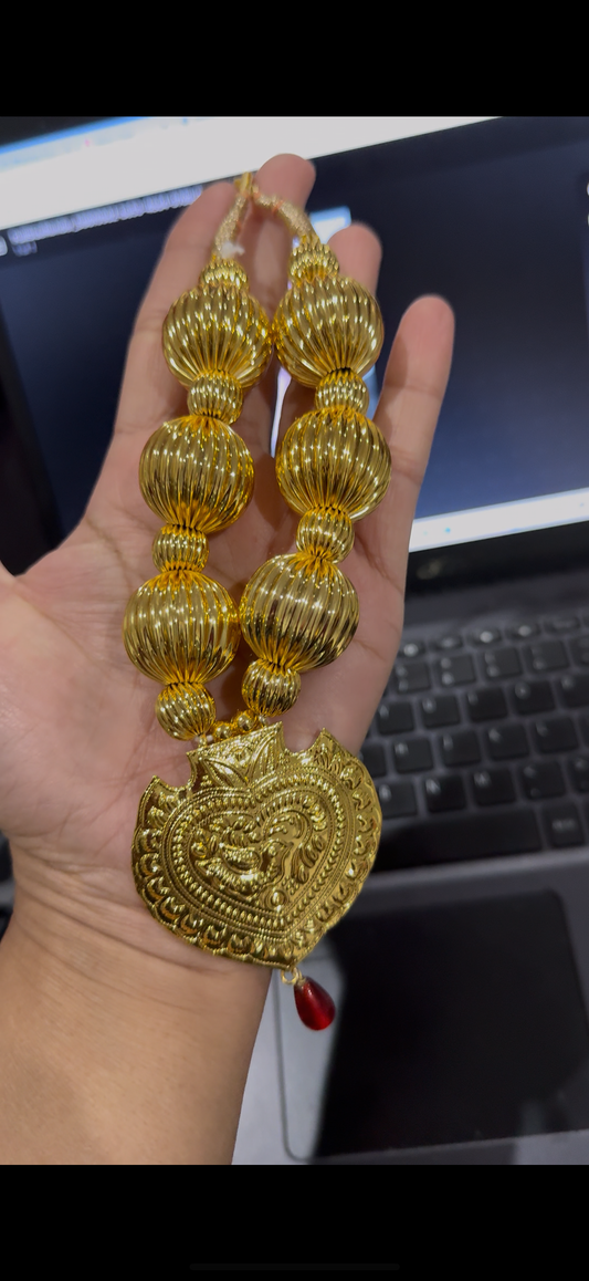 Gold Plated Kaintha – Punjabi Traditional Men’s Necklace
