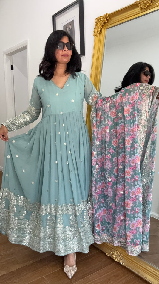 Anarkali Outfit Suit Australia Summer Indian Wear