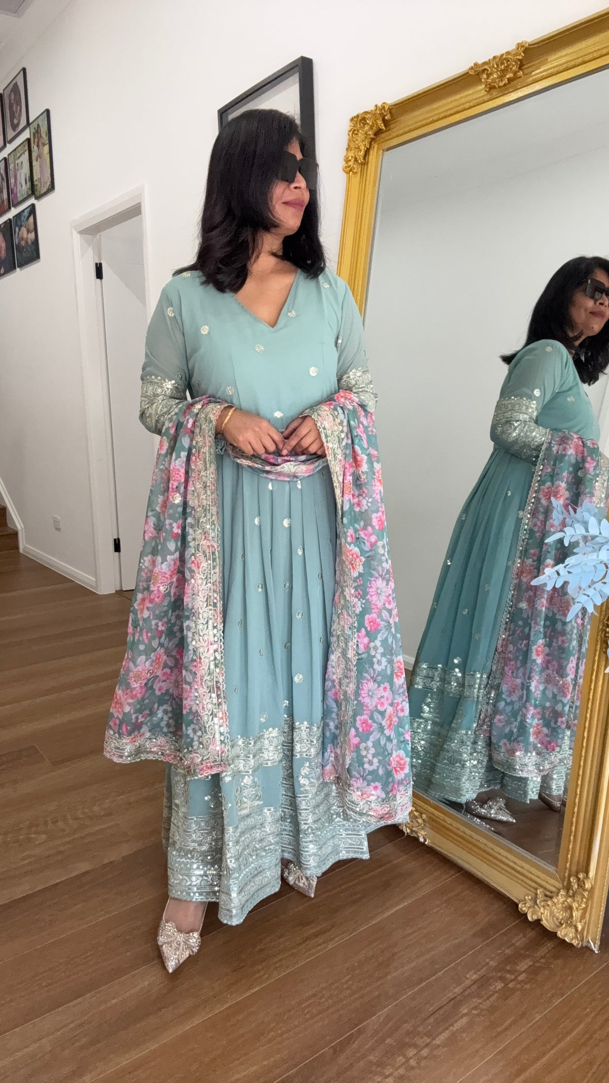 Anarkali Outfit Suit Australia Summer Indian Wear