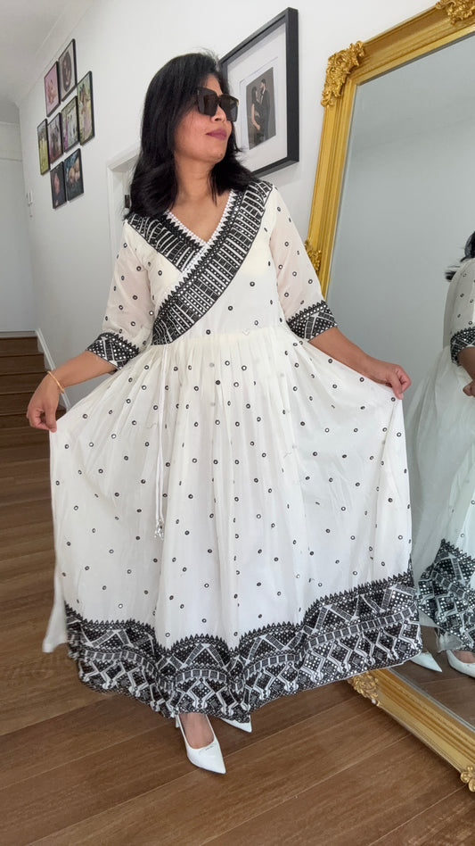 Mal Cotton Anarkali Outfit Suit Australia  | Breathable Summer Indian Wear