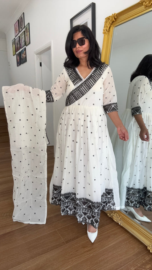 Mal Cotton Anarkali Outfit Suit Australia  | Breathable Summer Indian Wear