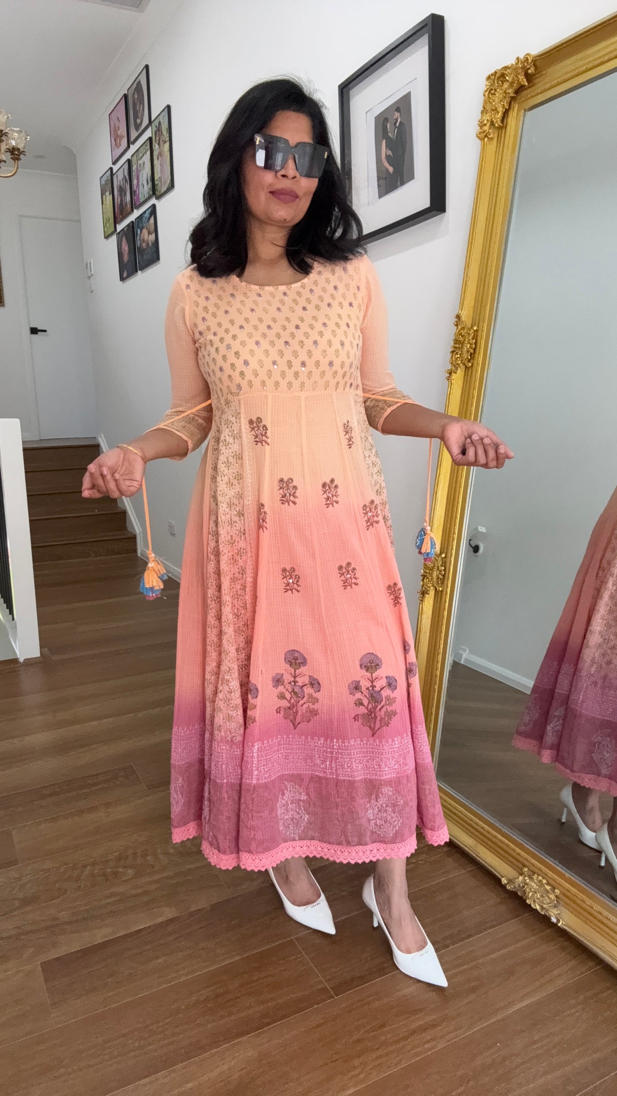 Cotton Anarkali Outfit Suit Australia  | Breathable Summer Indian Wear