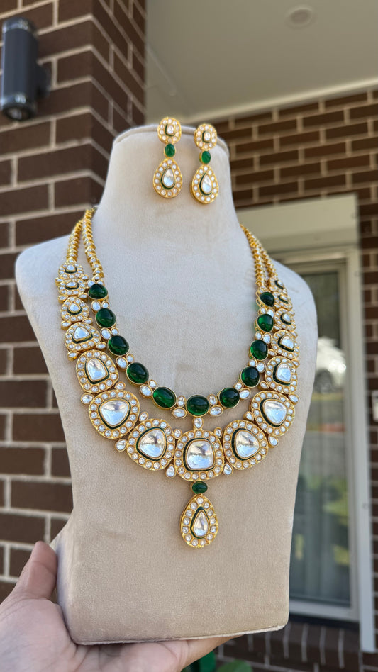 gold plated kundan choker celebrity style jewellery