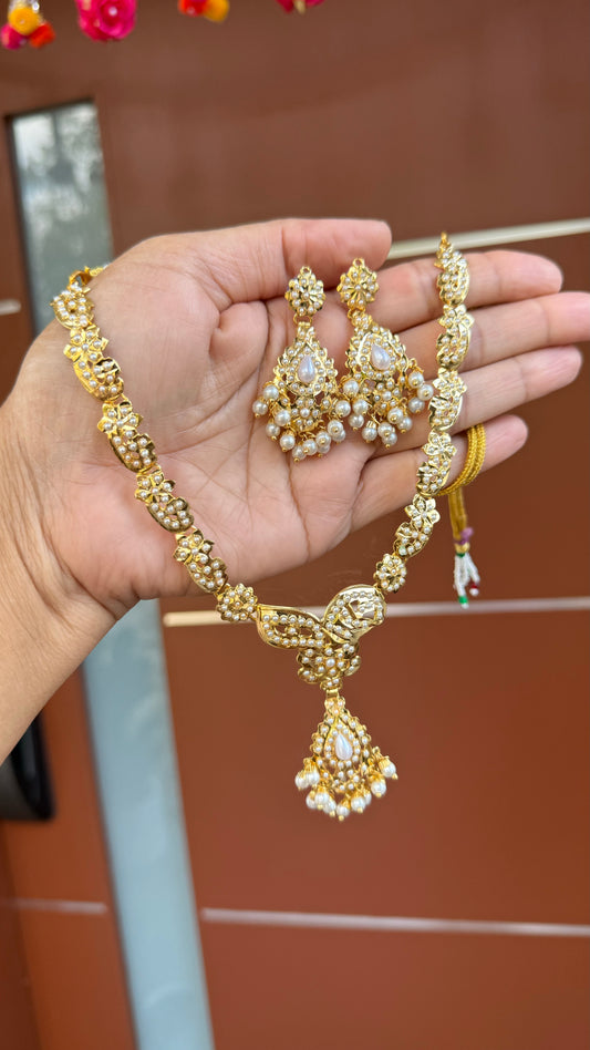 Real Jadau gold-plated necklace 