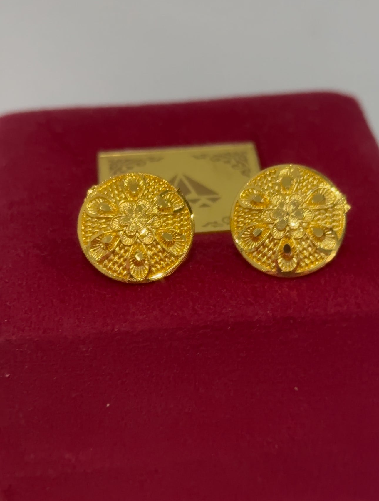 Indian gold look earrings/Affordable gold look studs for women/Gold plated Indian stud earrings/Gold look studs/Traditional Indian studs/Gold/ mehar punjab designs plated jewelry/Faux gold studs/Artificial gold studs