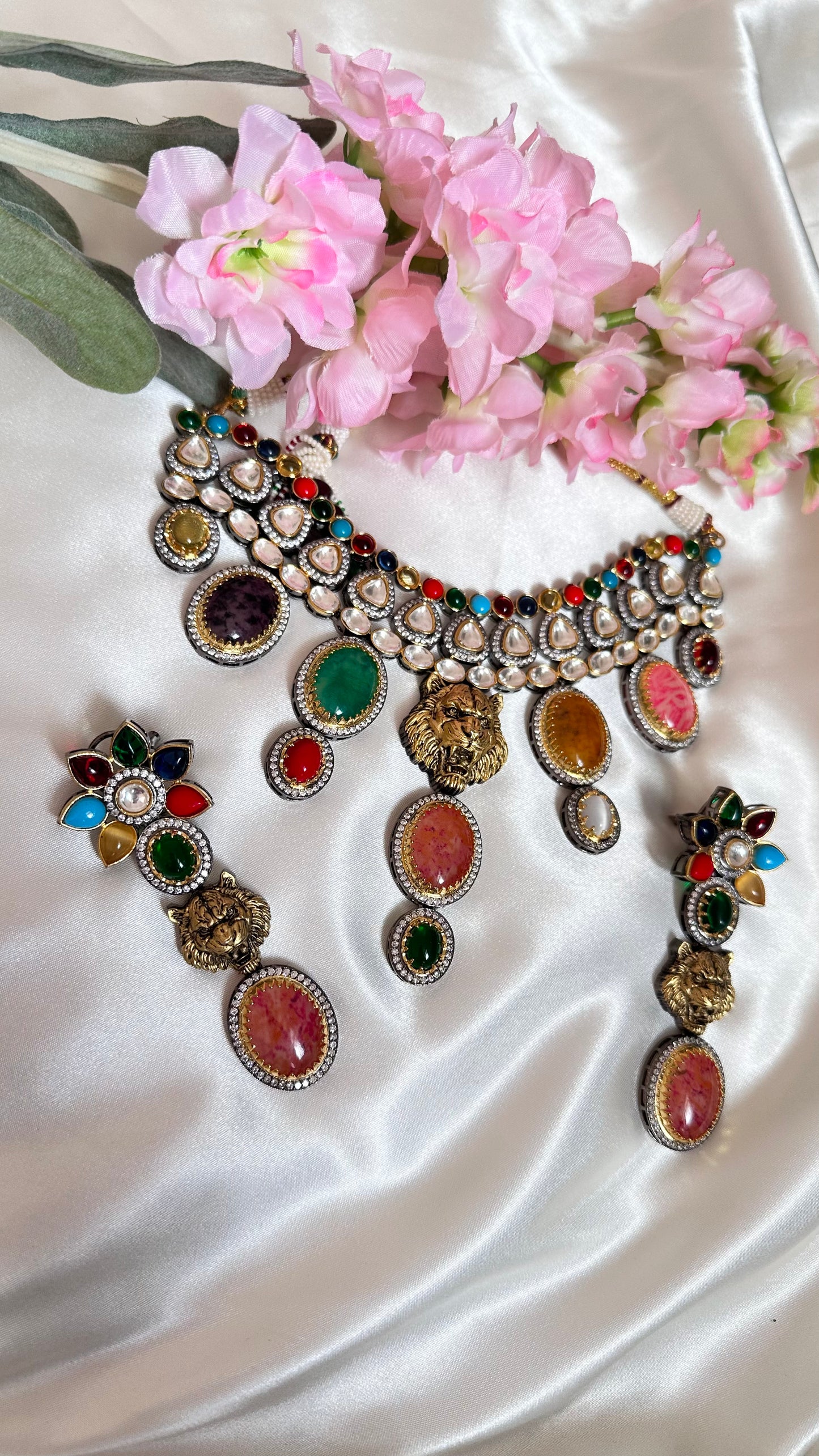 Naseem uncut kundan choker