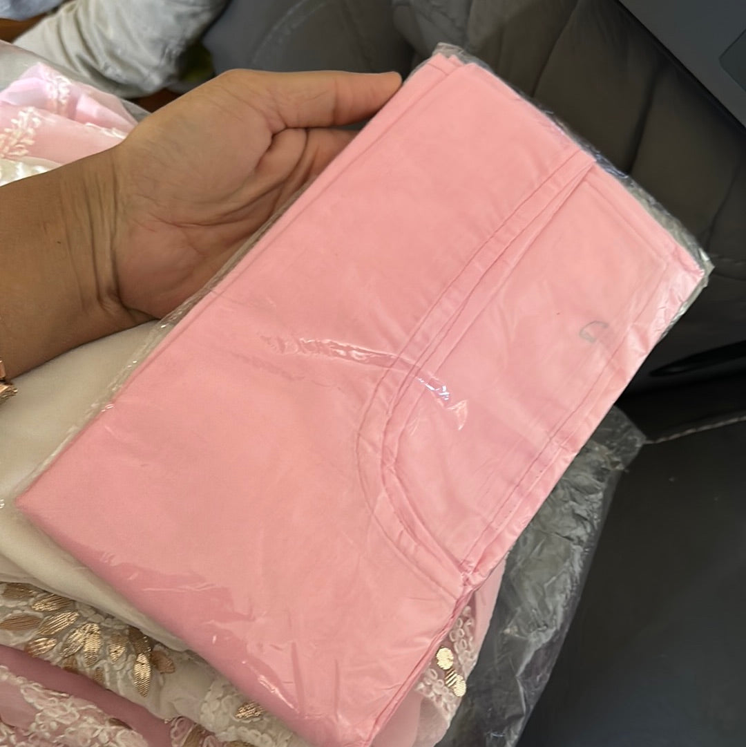 chikankari pink  kurti set