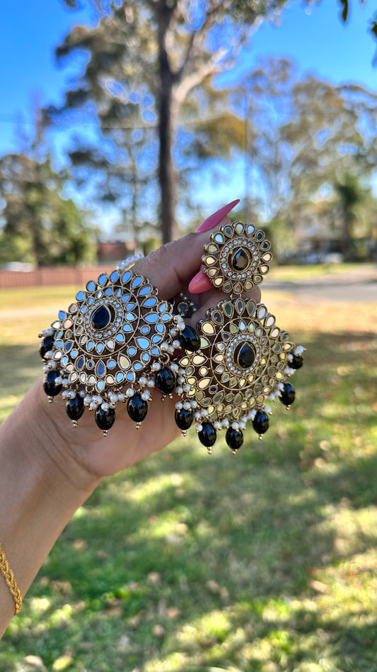 Hania Mirror tikka set with earrings