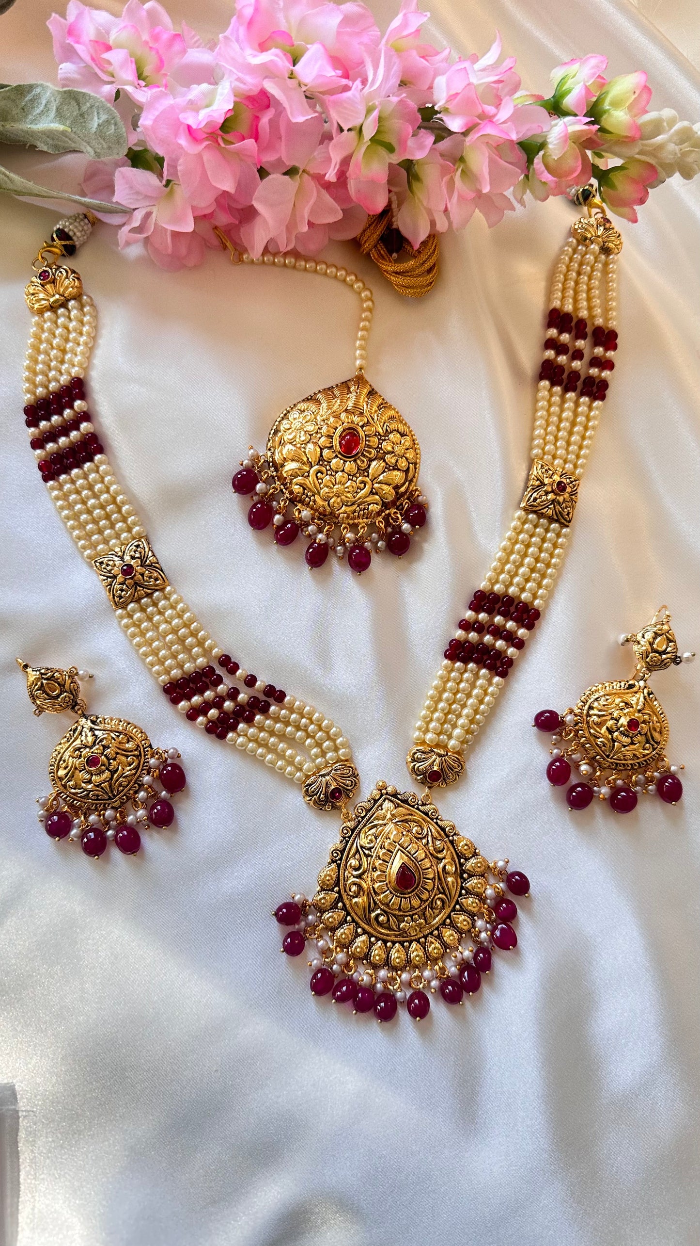 Gold plated raani haar