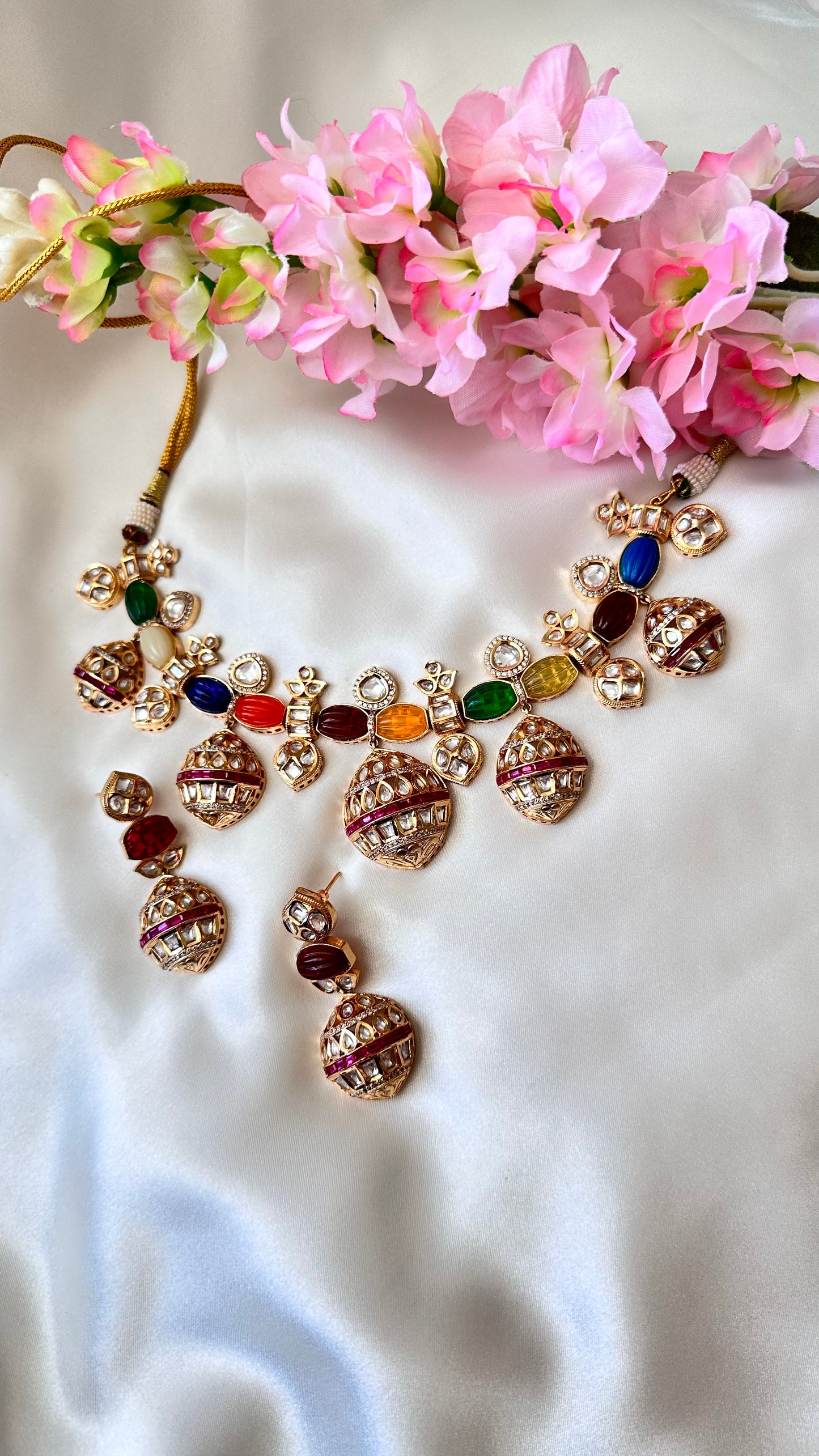 Uncut kundan multi necklace or choker