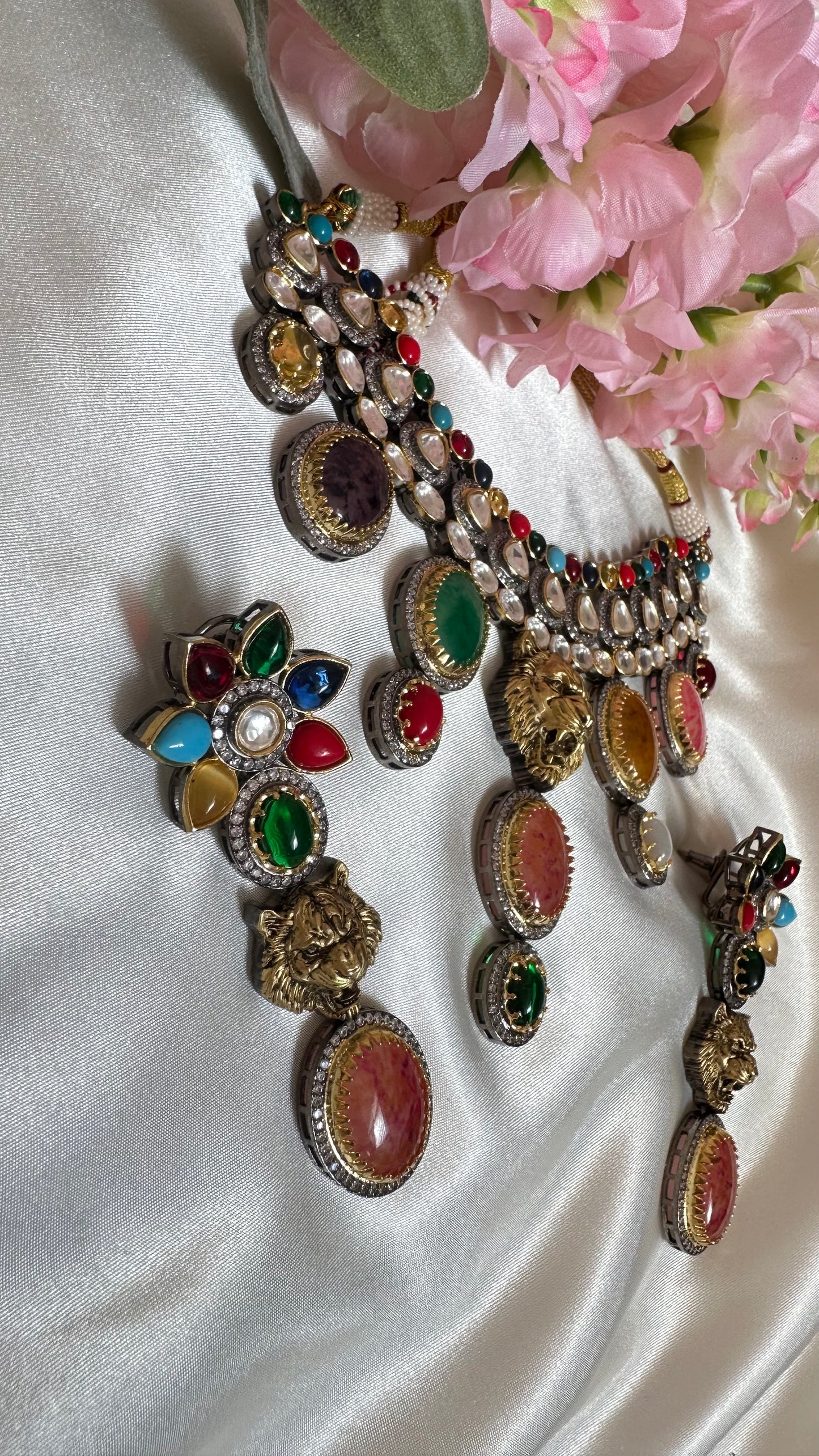 Naseem uncut kundan choker