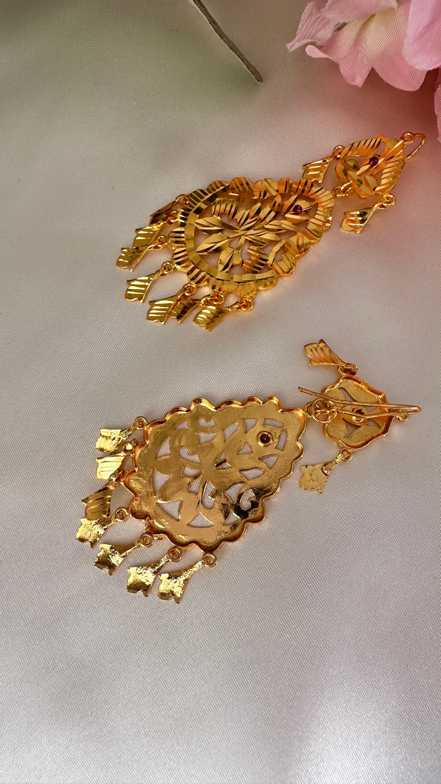 Gold plated earrings sandookh