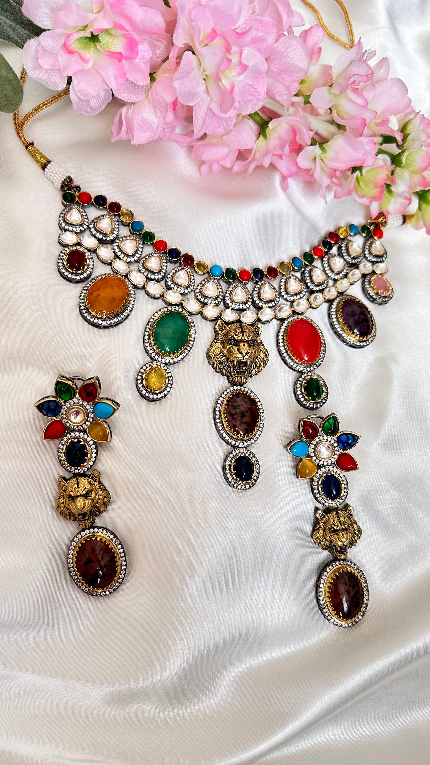 Naseem uncut kundan choker