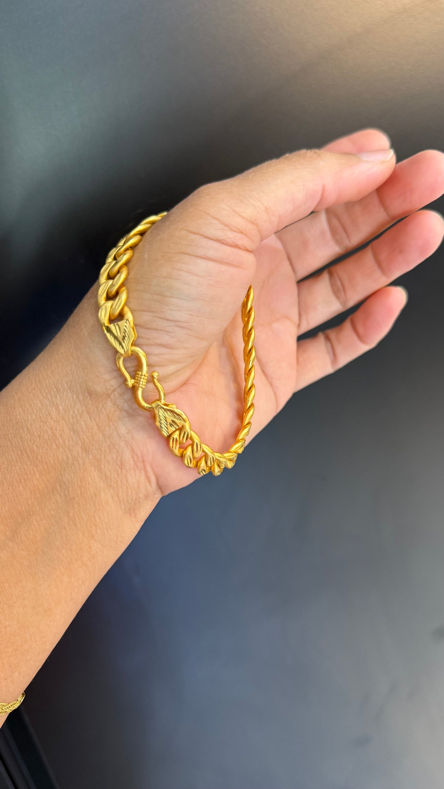 mens bracelet gold plated