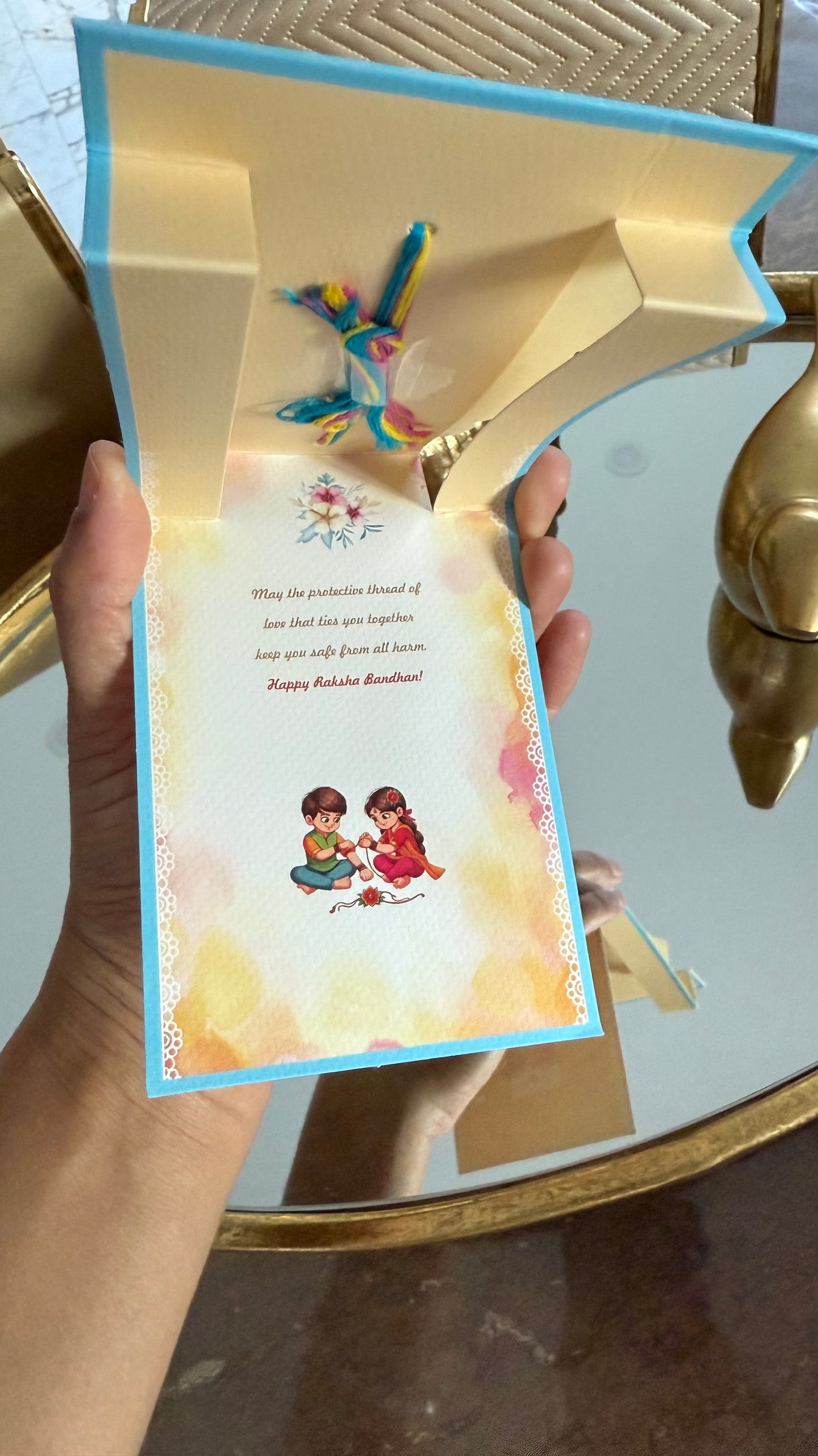 Designer Rakhi with international shipping
