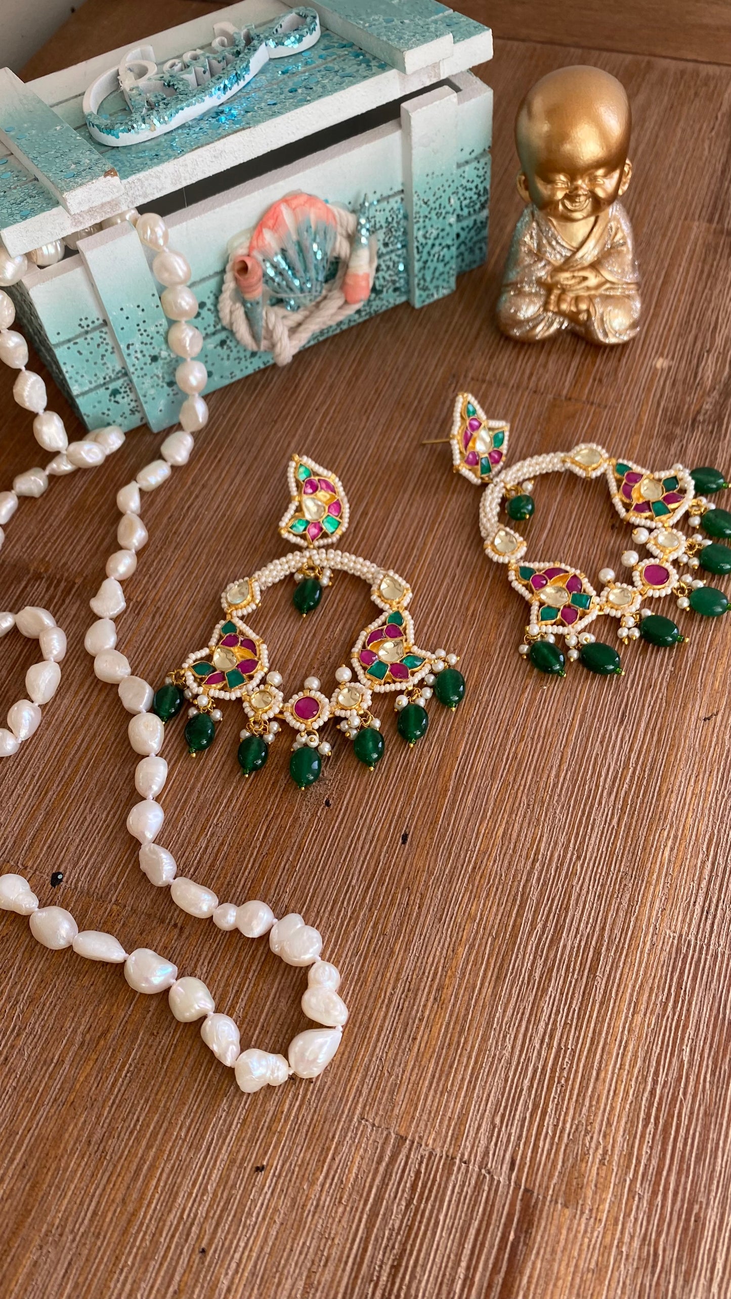 pachi kundan earrings