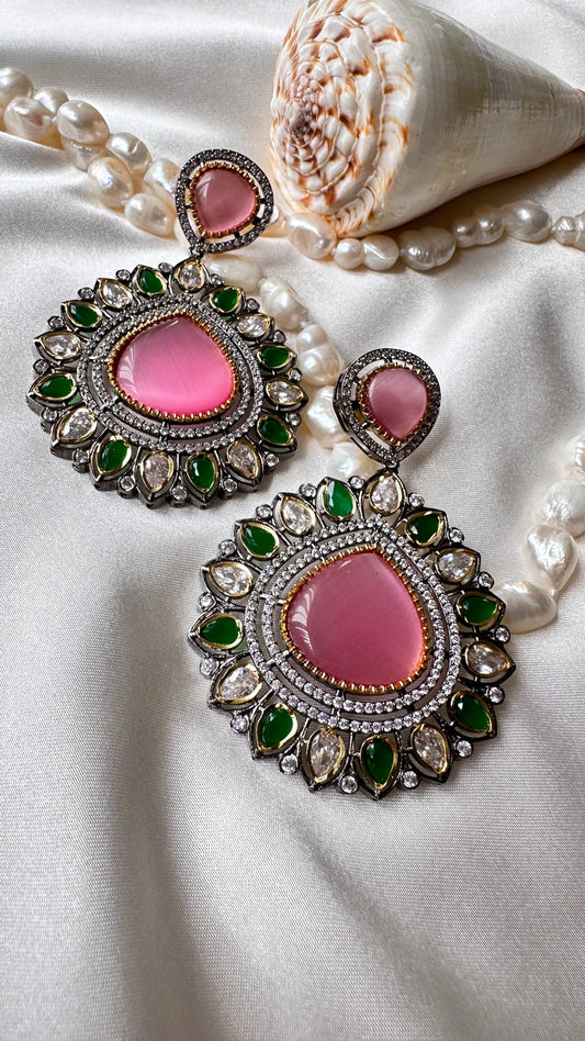 Uncut kundan earrings