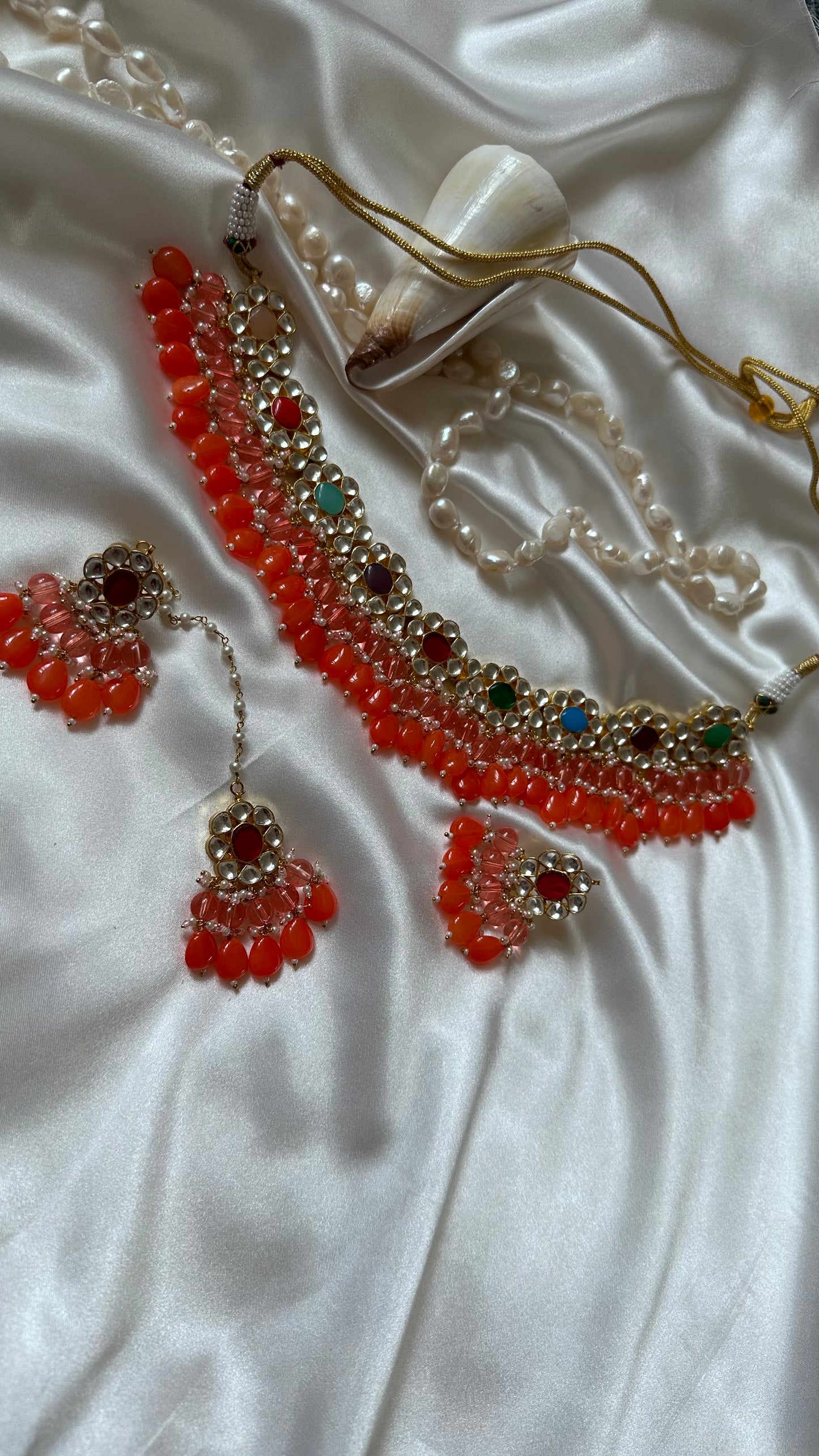 Pachi kundan choker or necklace