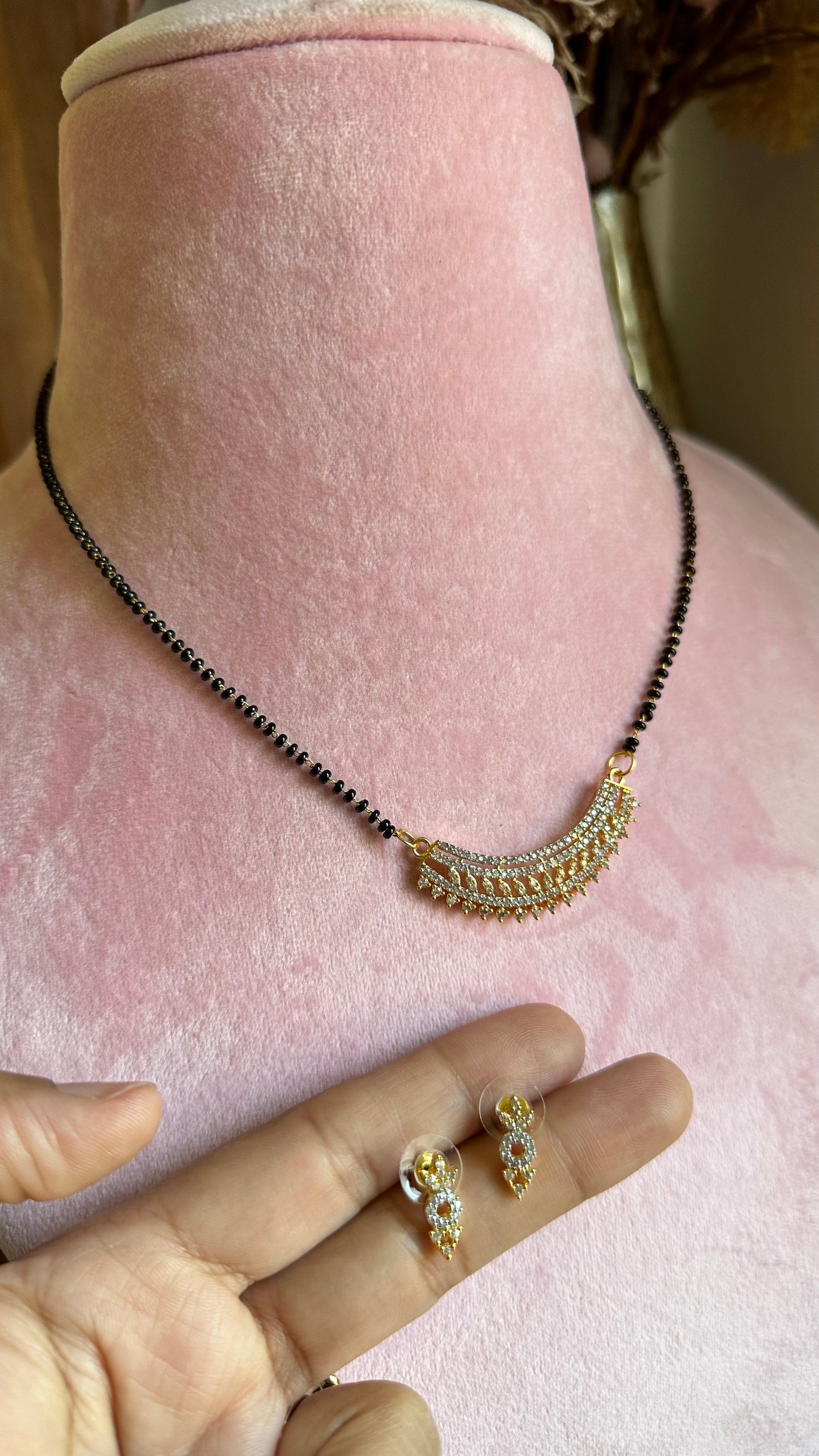 Mangalsutar American diamond